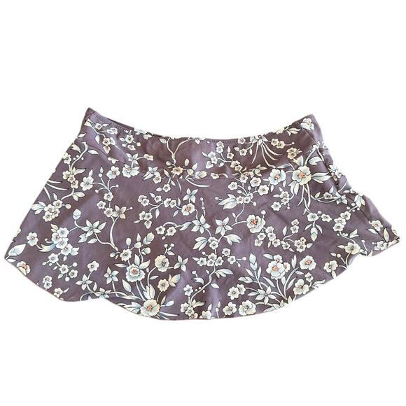 Motherhood Maternity Purple/Blue Floral 2 Piece Tankini Swimsuit - Medium - Picture 6 of 8